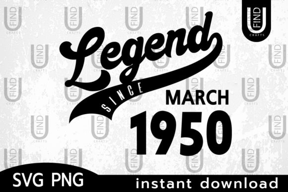 Vintage 1950, Legend Since March 1950
